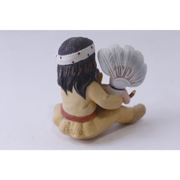 Gregory Perillo Sagebrush Kids, Favorite Kachina Doll, 1985, Porcelain Figurine, - Picture 2 of 3